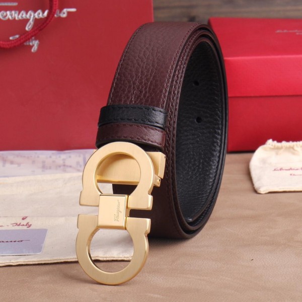 Replica Golden Ferragamo buckle belt ASS02070