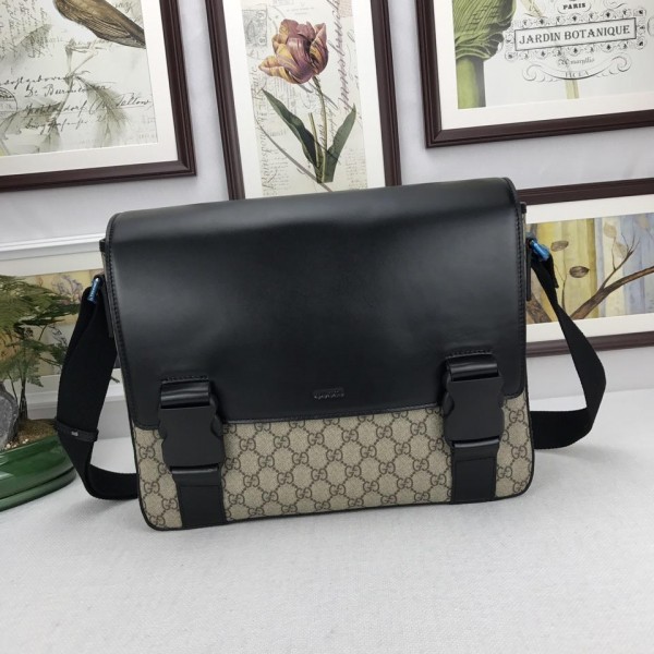 Replica Gucci brown shoulder pack with black flap GC06BM124