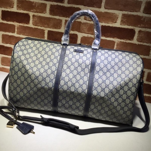 Replica Gucci cream-navy blue duffel bagGC06BM147