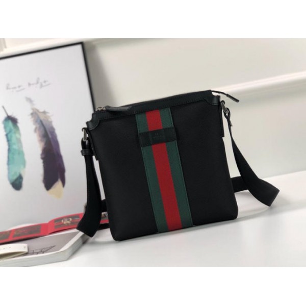 Replica Gucci thin black canvas sling bag GC06BM029