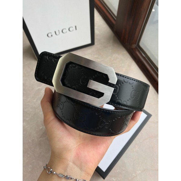 Replica Reversible Gucci Square Belt G Silver Buckle ASS02327