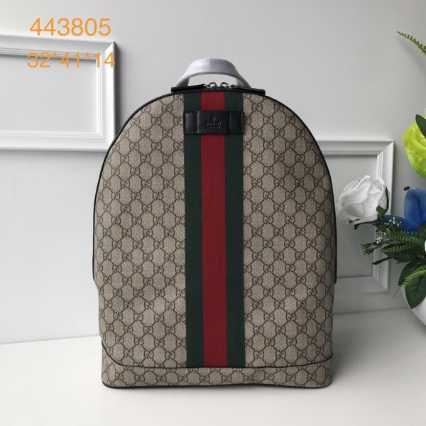 Replica Gucci Supreme Backpack with Web GC06BM009