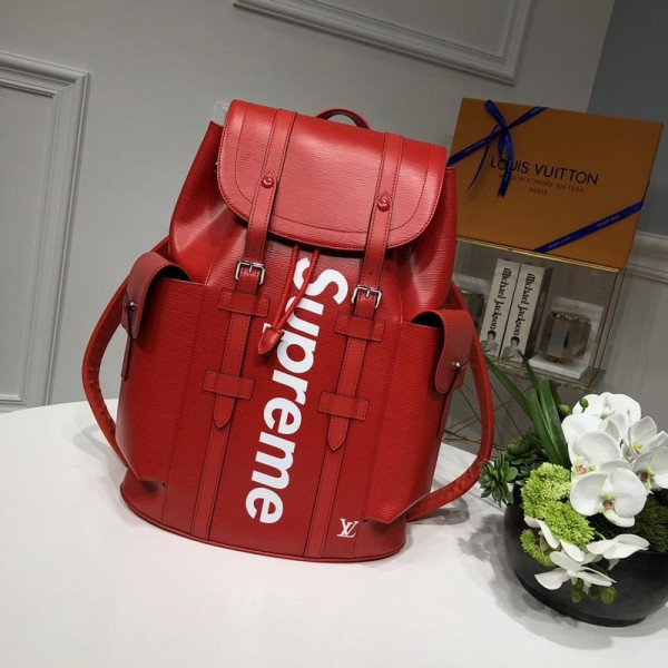 Replica Louis Vuitton 53414 Supreme BAG RED LV04BM082