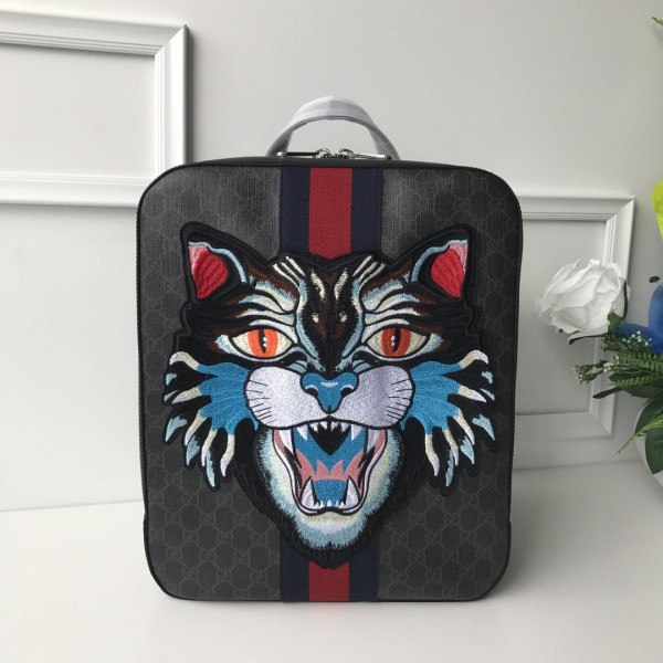 Replica Gucci graphite angry cat mini-back pack GC06BM138