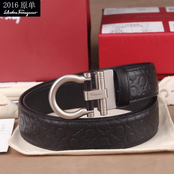 Replica Silver Ferragamo Men's belt ASS02126