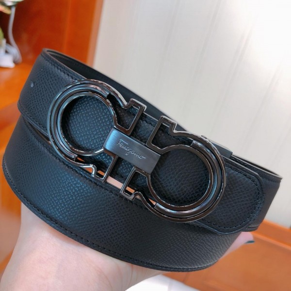 Replica Black Ferragamo Men's belt ASS02093