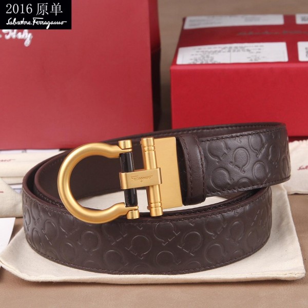 Replica Gold Ferragamo Men's belt ASS02127