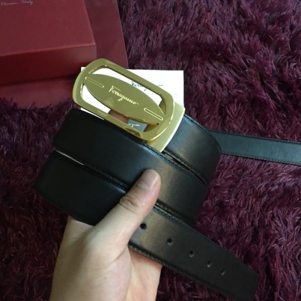 Replica Ferragamo Rectangular Gold buckle ASS02230