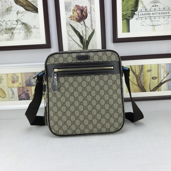 Replica Gucci brown messenger bag GC06BM107