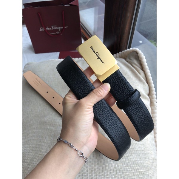 Replica Salvatore Ferragamo Gold buckle belt ASS02268