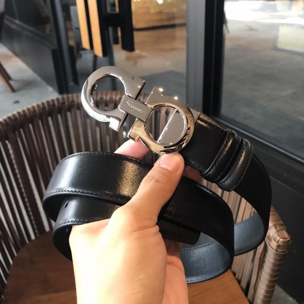 Replica Ferragamo silver belt ASS02140