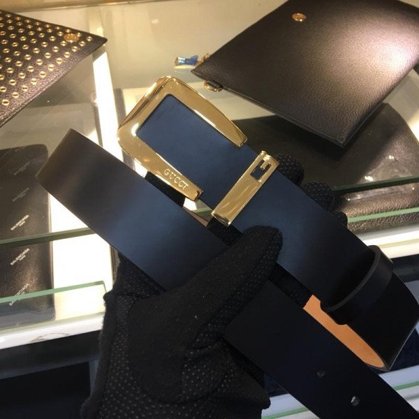 Replica Gucci Gold Frame Buckle belt ASS02407