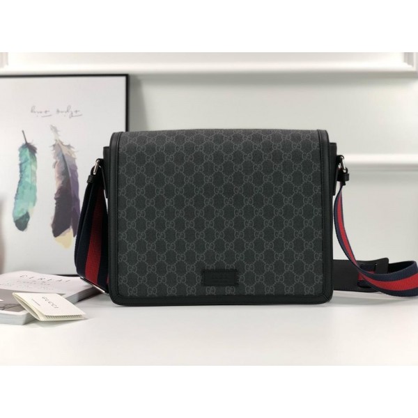 Replica Gucci cream graphite black shoulder bag GC06BM050