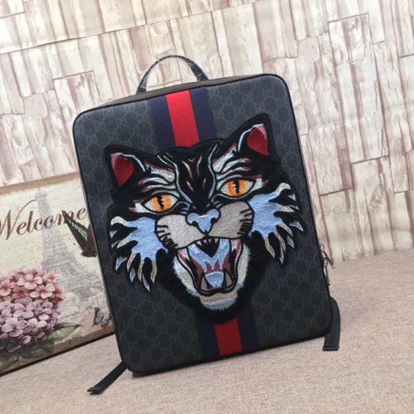 Replica Gucci Rare Angry Cat Loved Backpack GC06BM052