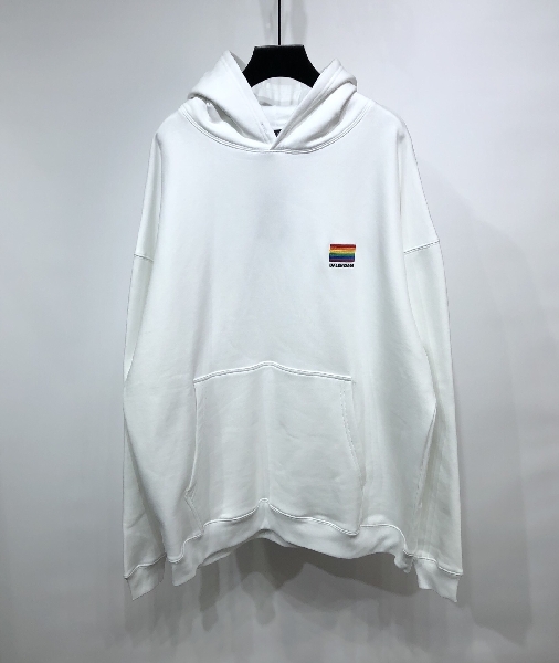 Replica Balenciaga Hoodie Lgbtq Boxy in White