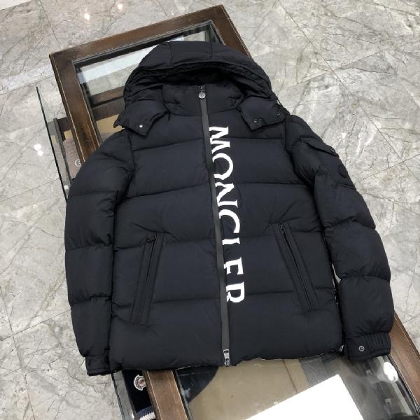 Replica Moncler Down Jacket White Duck Down in Black