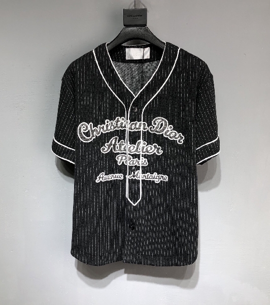 Replica DIOR 2022SS Baseball knitting button T-shirt