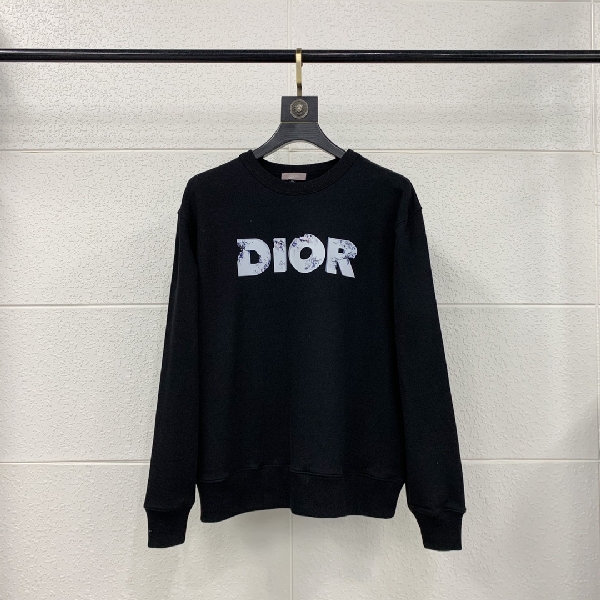 Replica Dior Sweatshirt Oversized Cotton in Black