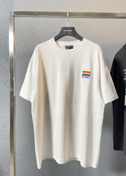 Replica Balenciaga T-Shirt LGBTQ Boxy in White