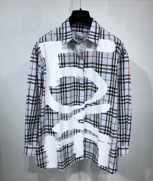 Replica Burberry Shirt Small Scale Check Stretch Cotton