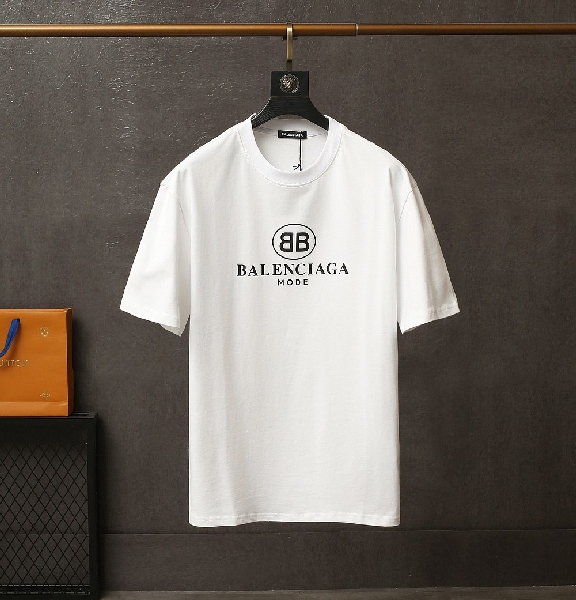 Replica Balenciaga T-Shirt BB Chest in White