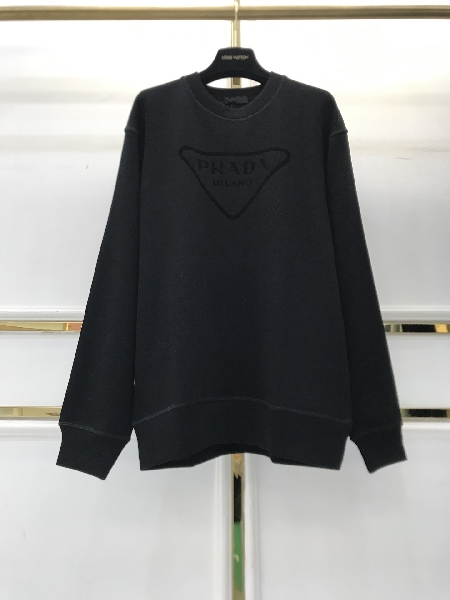 Replica Prada Sweatershirt Oversized cotton jersey logo