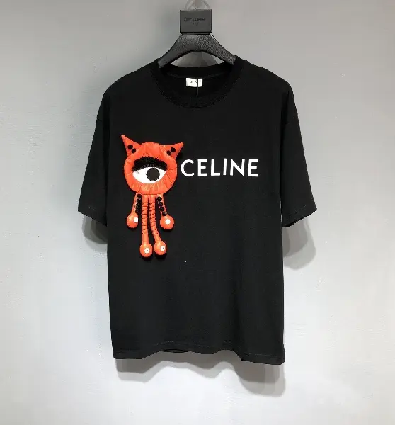 Replica CELINE 2022SS new arrival T-shirt in black