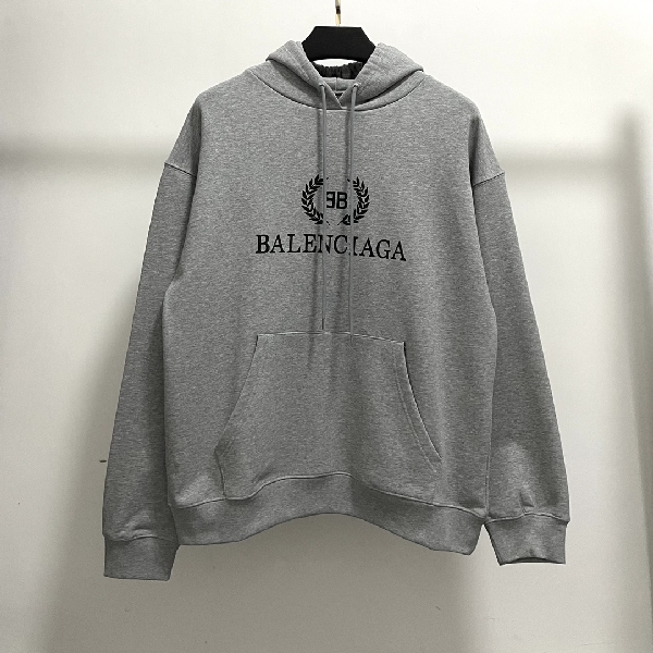 Replica Balenciaga Hoodie BB Pixel Medium Fit in Gray