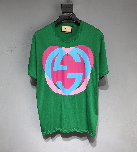 Replica Gucci 2022SS double G heart T-shirt