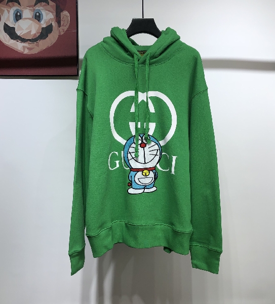 Replica Gucci Hoodie Doraemon Sweatshirt in Green