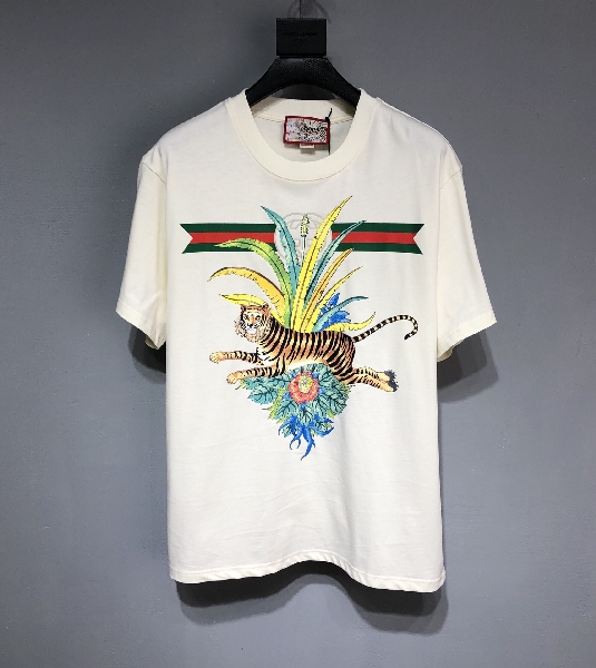 Replica GUCCI Double G 2022SS Tiger T-Shirt