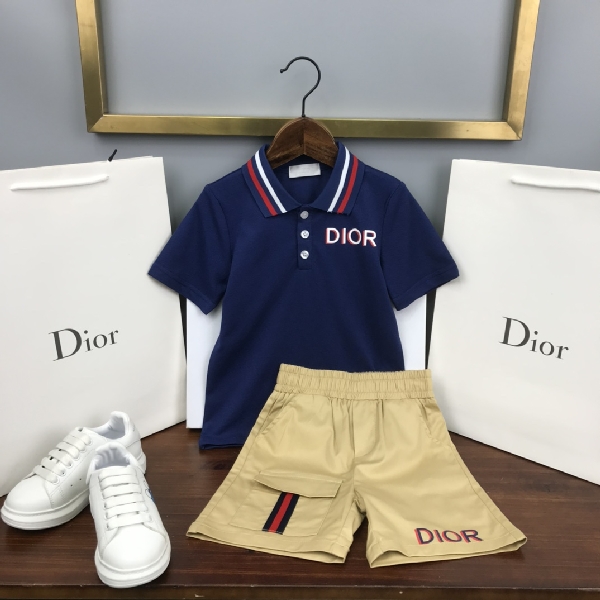 Replica Dior 2022 Children's T-shirt and Shorts Set