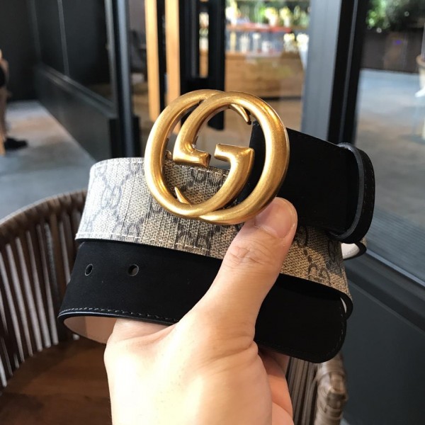 Replica Gucci Interlocked G buckle Golden belt ASS02348