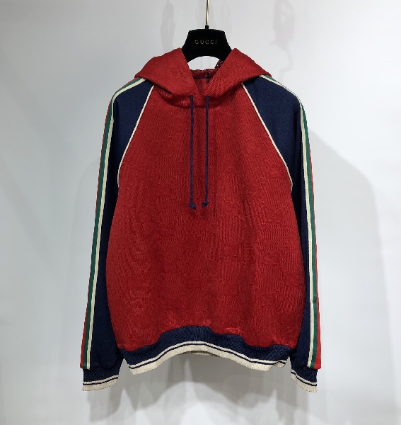 Replica Gucci Hoodie Shiny jersey with Web