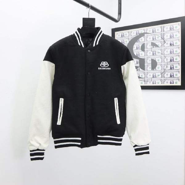 Replica Balenciaga Jacket Tracksuit Baseball in Black