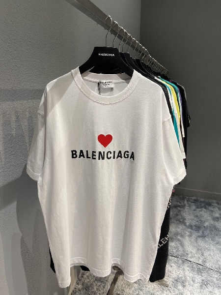 Replica Balenciaga T-Shirt Printed in White