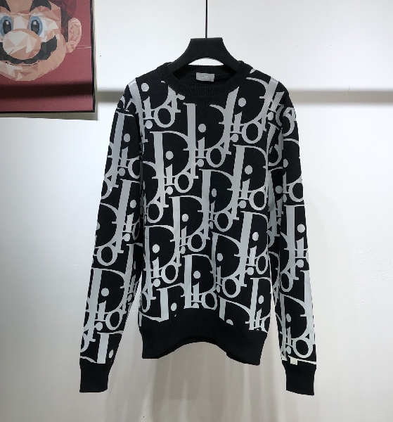 Replica Dior Sweatshirt Reflective Oblique in Black