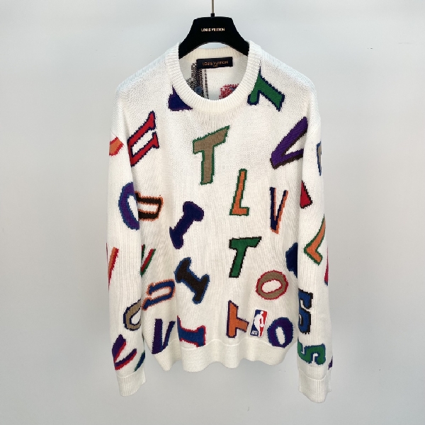 Replica Louis Vuitton Sweatshirt Color Letters in White