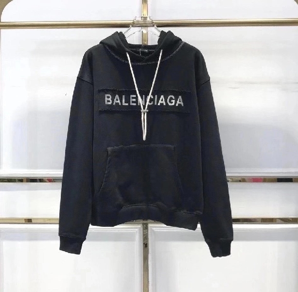 Replica Balenciaga Hoodie Hooded top in Black