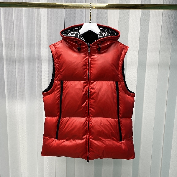 Replica Moncler Down Jacket White Duck Down in Red