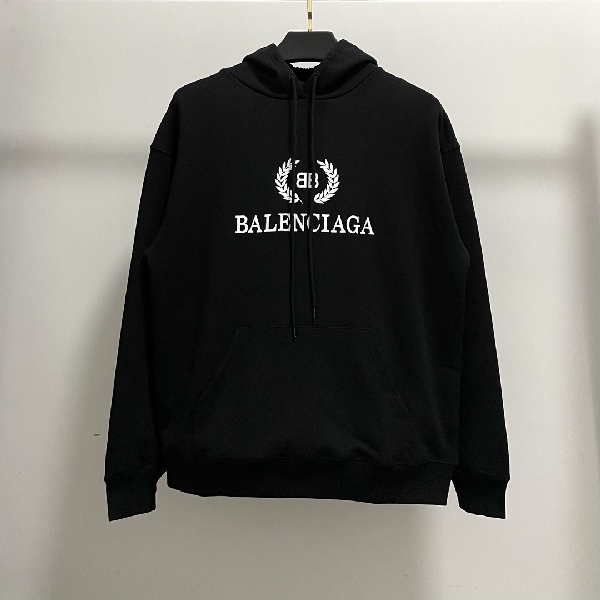 Replica Balenciaga Hoodie BB Pixel Medium Fit in Black