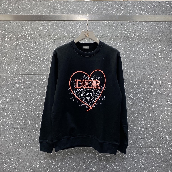 Replica Dior Sweatshirt Oversized Cotton in Black