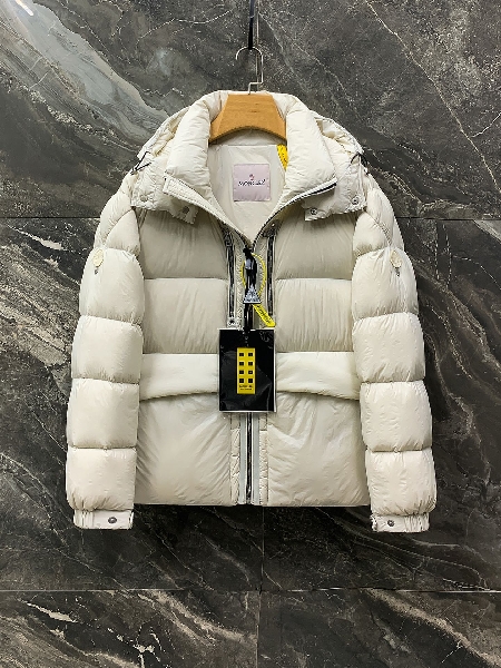 Replica New Moncler Down Jacket White Goose Down in White