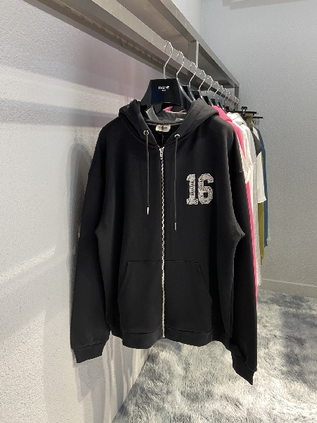 Replica Celline Hoodie Resorts Zip-up in Black