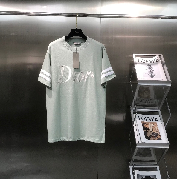 Replica Dior embroidery Letter cotton T-shirt