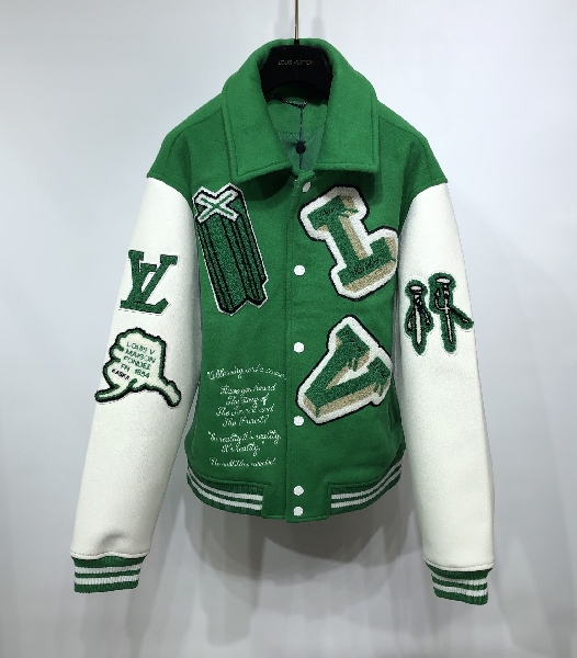 Replica Louis Vuitton Jacket Varsity Leather