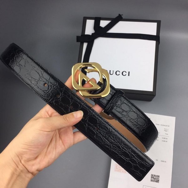 Replica Gucci Crocodile leather belt ASS02376