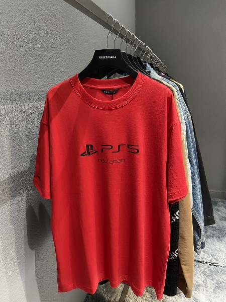 Replica Balenciaga T-Shirt Playstation? Boxy in Red