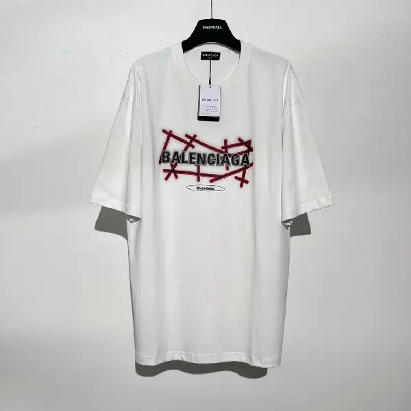 Replica BALENCIAGA 2022SS fashion T-shirt in white