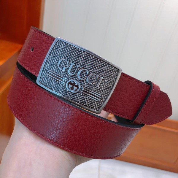 Replica Gucci Brown leather Silver Buckle belt ASS02289